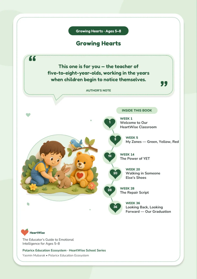 Back cover of Growing Hearts
