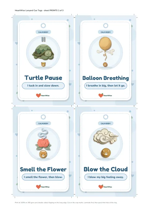 Preview of Lanyard Cue Tags (12)